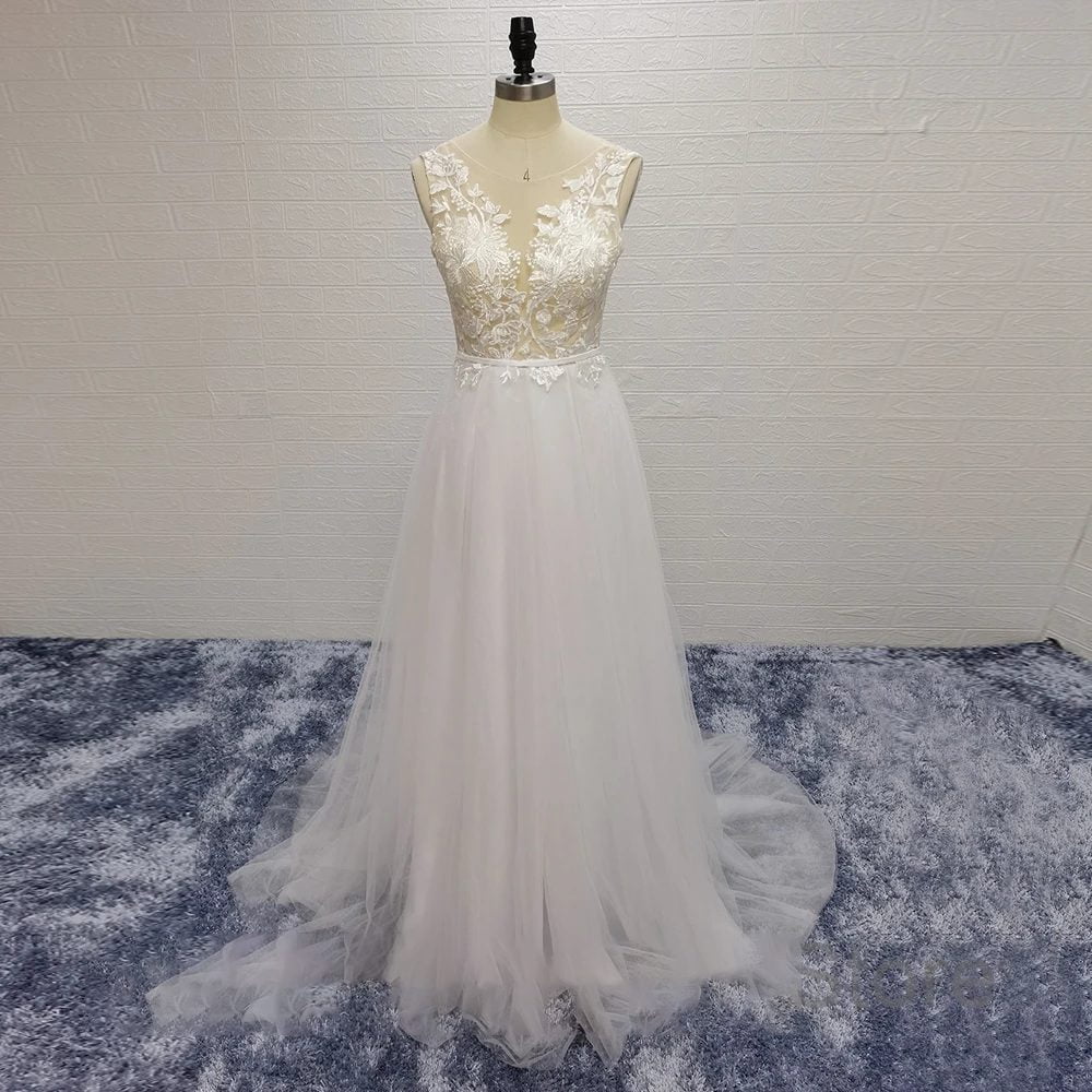 Boho tulle wedding dress - Image 5