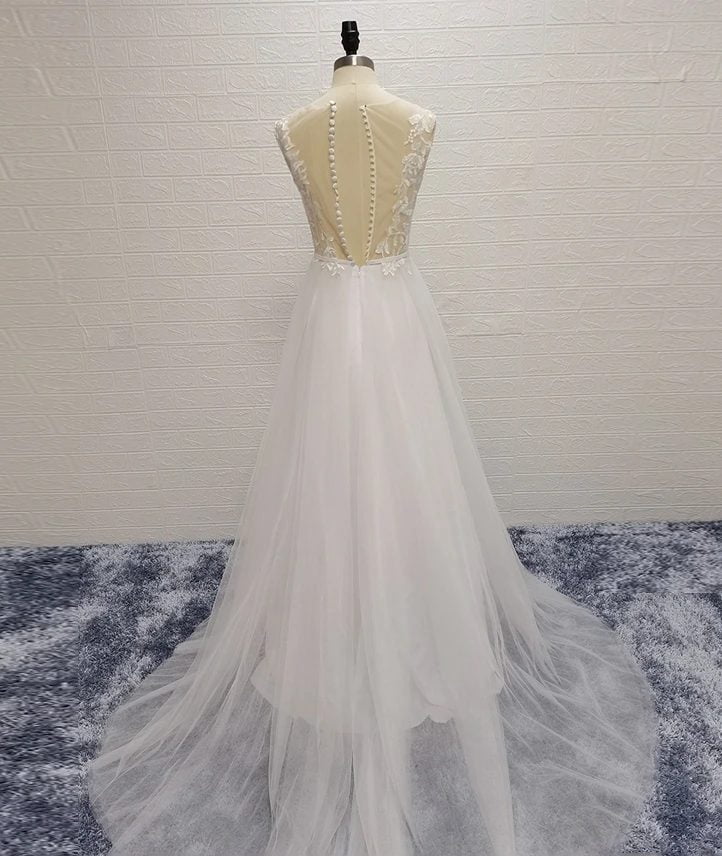 Boho tulle wedding dress - Image 3