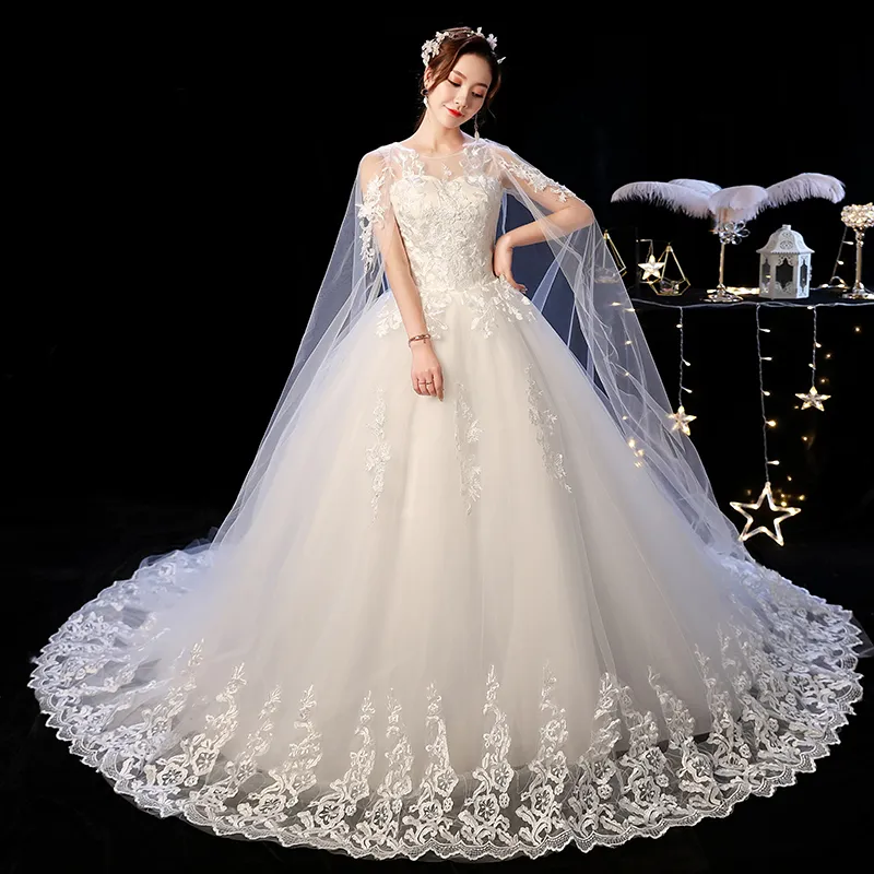 Lace ball gown wedding dress