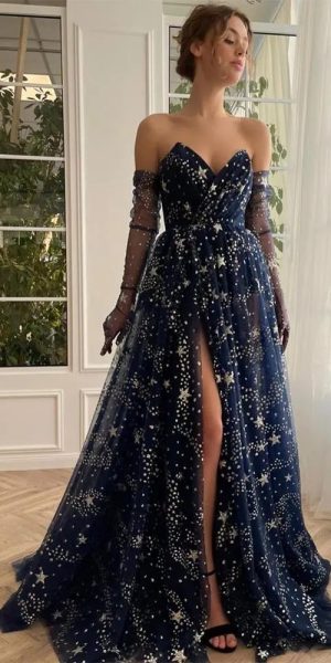 Strapless ball gown wedding dress