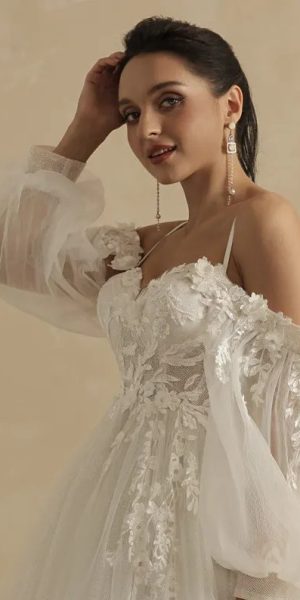 Vintage boho wedding dress