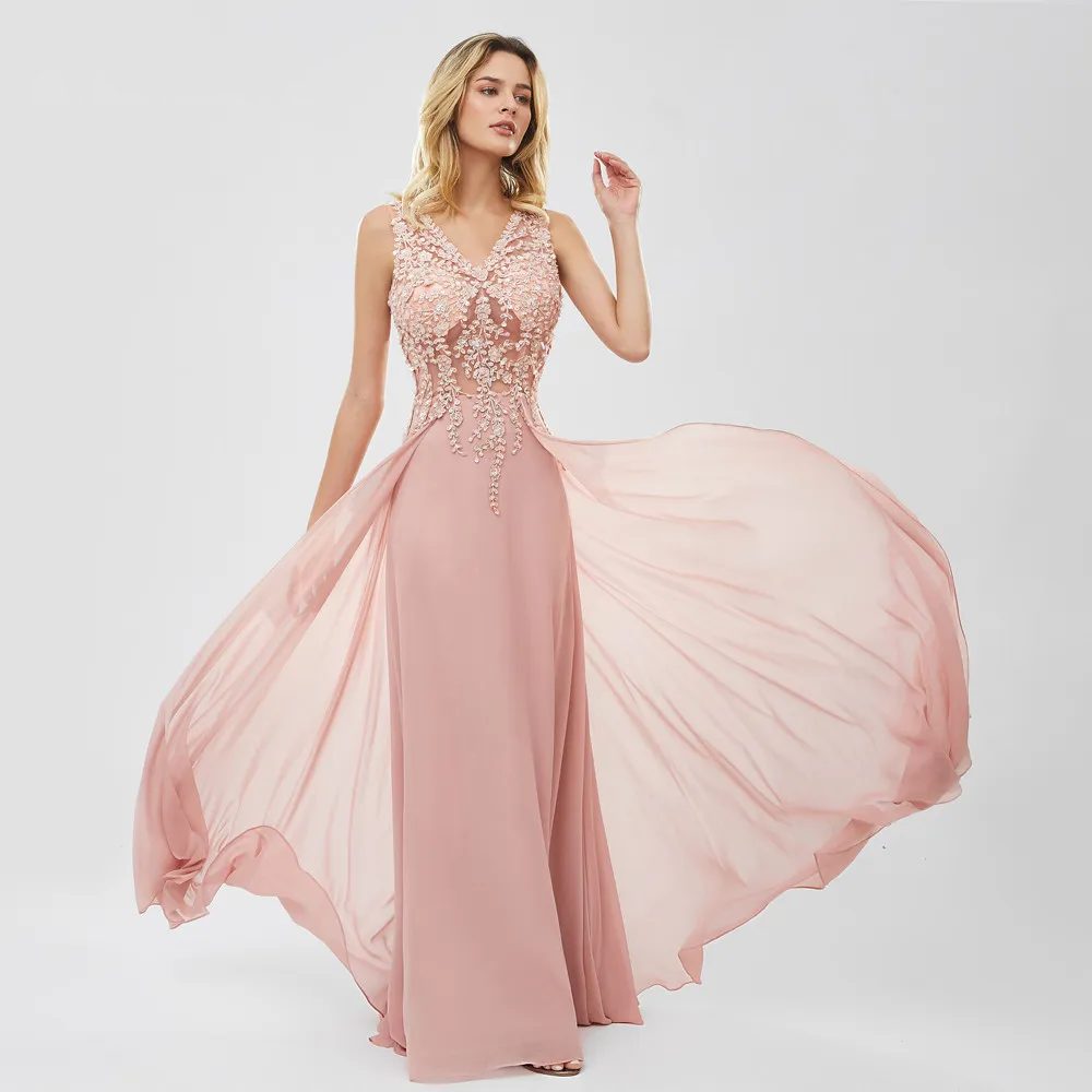 Pink country wedding dress
