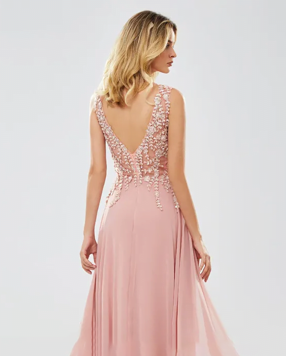Pink country wedding dress - Image 3