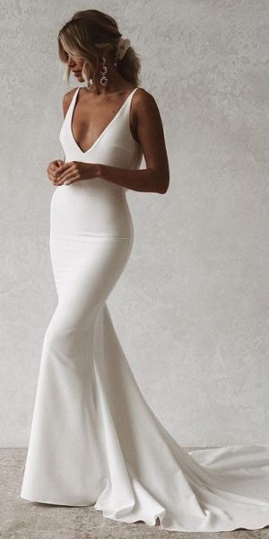 Halter mermaid wedding dress