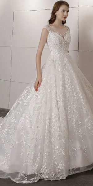 White country wedding dress