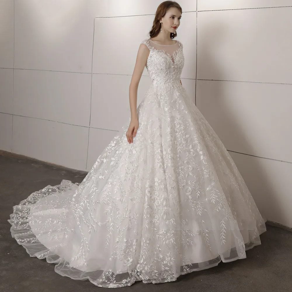 White country wedding dress