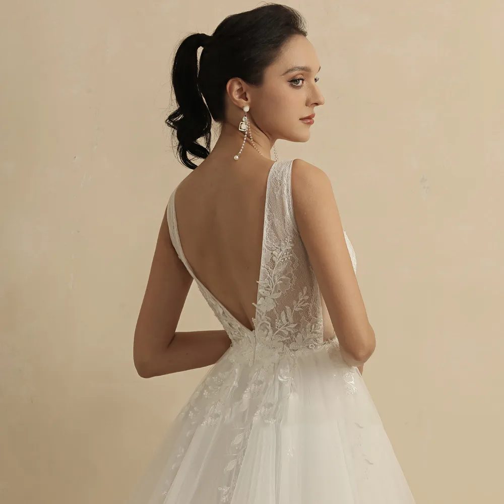 White boho wedding dress - Image 6