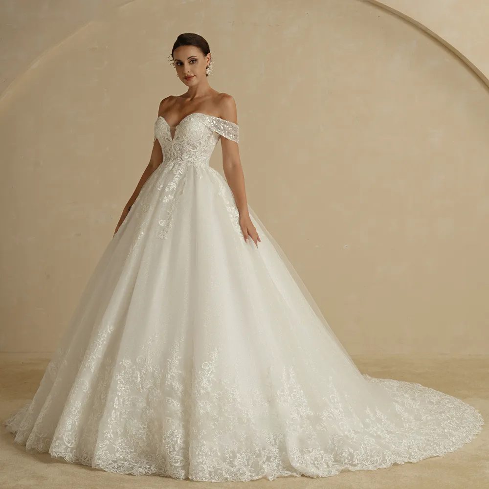 Boho a line wedding dress - Image 4