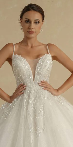 Boho corset Wedding dress