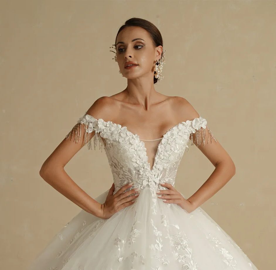 Boho summer wedding dress