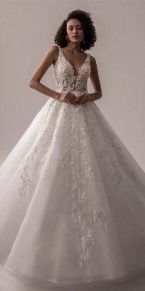 Boho princess wedding dress