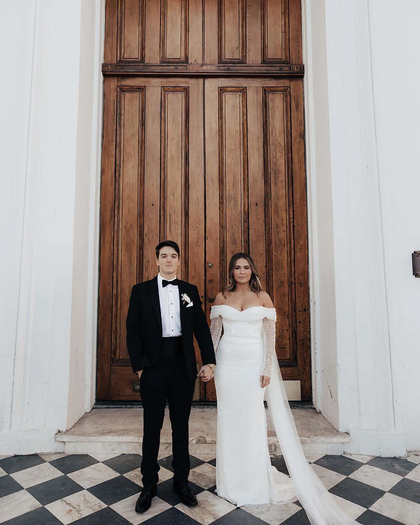 Beaded trumpet wedding dress - Image 8