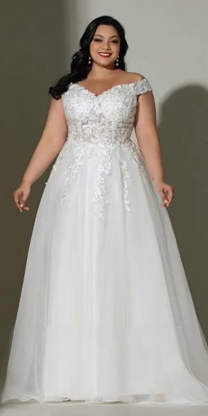 Plus size western wedding dresses