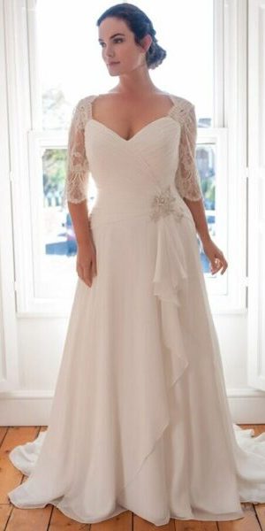 Cheap plus size wedding dress