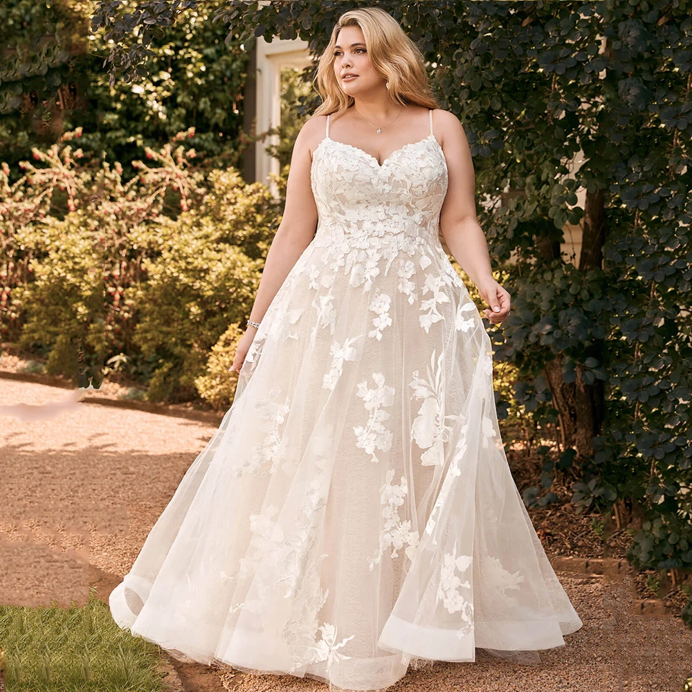 Plus size summer wedding dress