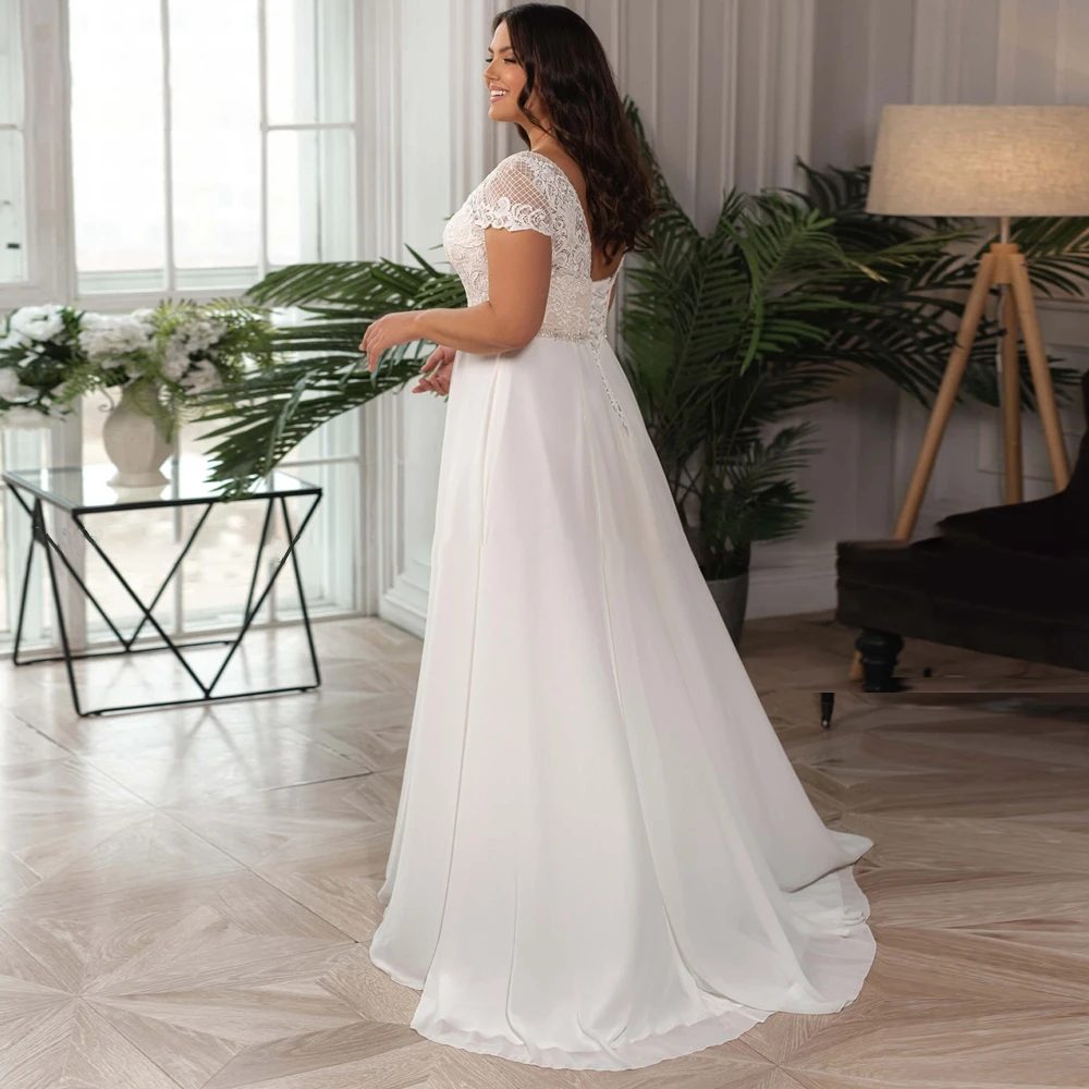 A line wedding dress plus size - Image 3